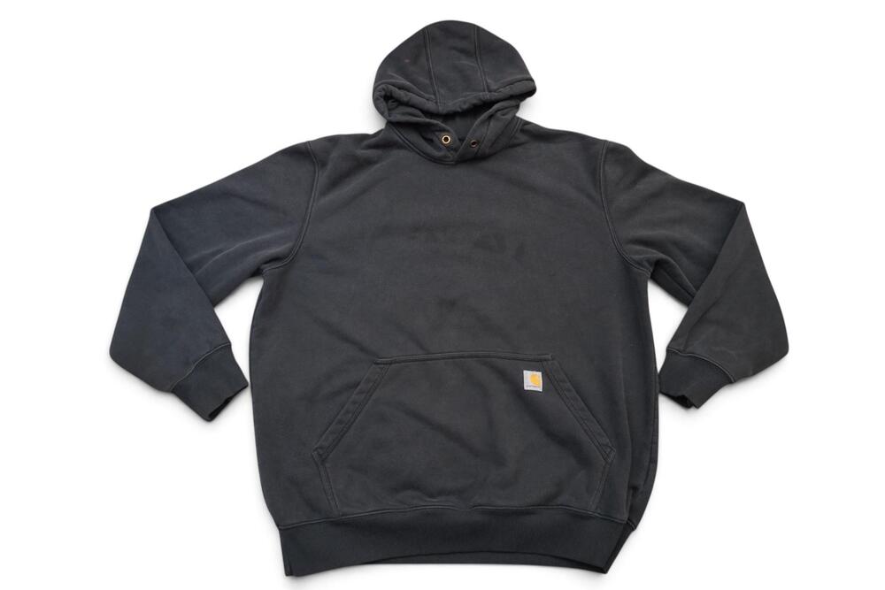 Carhartt Hoodie Mens XL Black Rain Defender Loose Fit Fleece Workwear